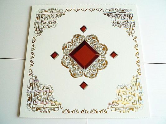 Painel composto de PVC de salão de 500mmx500mm para decoração de parede ou teto 3D KTV