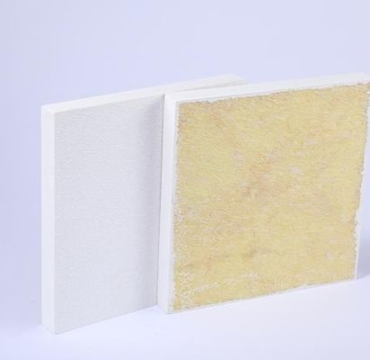 Escritório resistente ao fogo Fibra de vidro leve Placa de tecto acústico de gesso para decoração
