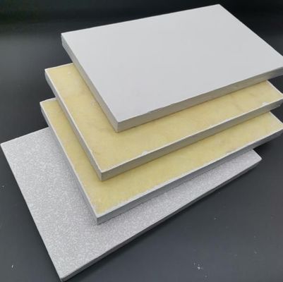 Escritório resistente ao fogo Fibra de vidro leve Placa de tecto acústico de gesso para decoração
