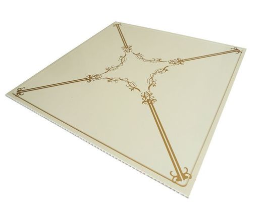Fácil de limpar 3D PVC Composite Wall Board para materiais de decoração em 500mmx500mm Tamanho
