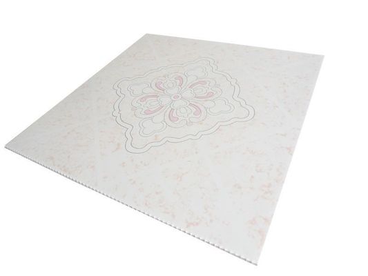 Fácil de limpar 3D PVC Composite Wall Board para materiais de decoração em 500mmx500mm Tamanho
