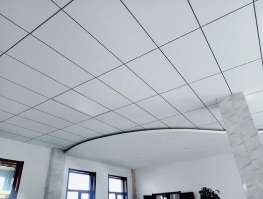 Tabuleiro de tecto de fibra de vidro de alta densidade não combustível oculto C para instalação em rede T