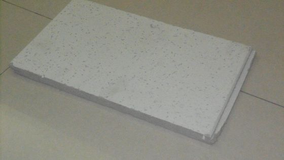 600 mm*600 mm Placa de tecto de lã mineral perforada para absorção sonora interna