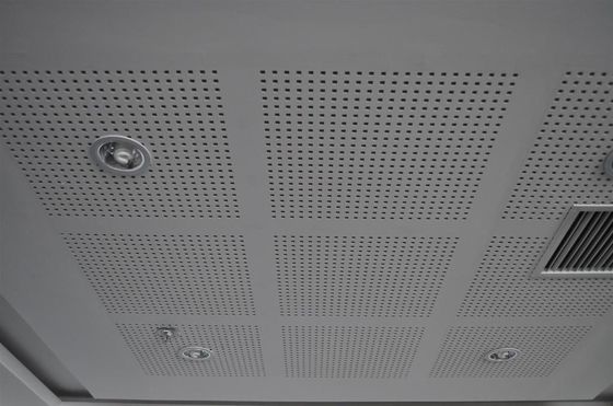 5/15q Quadrado Impermeável Perforado Acústico Absorção de Som Placas de gesso para Tecto