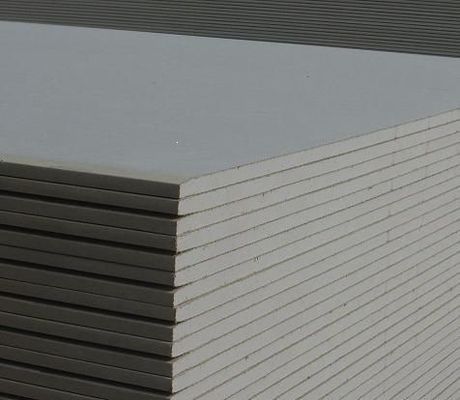 Placa de gesso de absorção de som acústico quadrado para solução de parede e teto de divisória