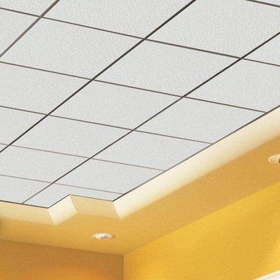 Placas de telhado de lã de fibras minerais perfuradas para isolamento acústico