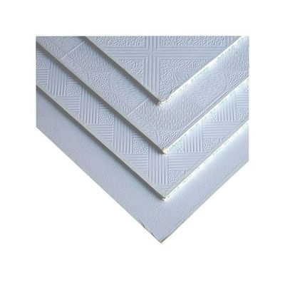 Painel acústico de gesso de PVC para função de painel à prova de fogo decorativo de teto e parede