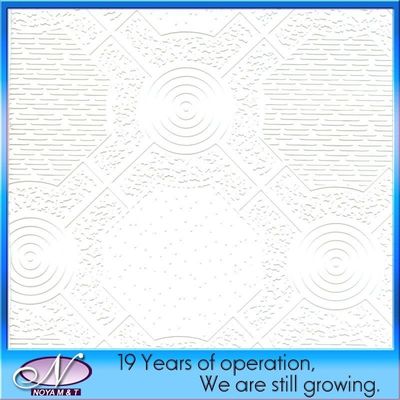 Melhoria das paredes e do teto dos hotéis azulejos acústicos de gesso de PVC 7mm-15mm espessura