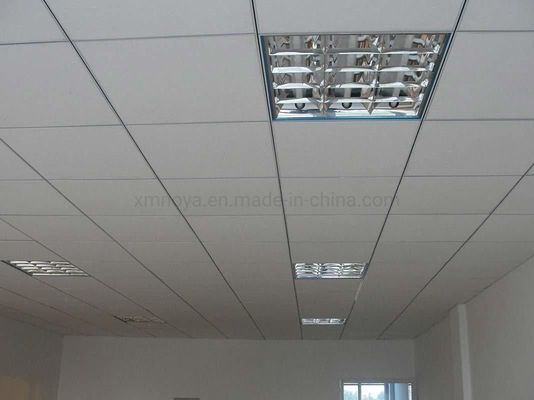 Placa de gesso de absorção acústica branca suspensa para tecto personalizado