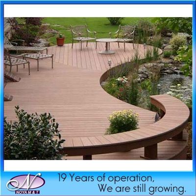 Madeira de plástico composto WPC Decking extrusão moldagem Brushed suave para o exterior