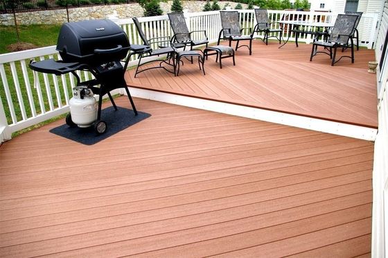 Criar um belo espaço exterior com WPC Decking Ny90*25 Durável e de baixa manutenção