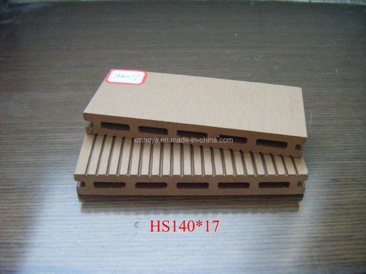 140mm*17mm WPC Decking para piso de jardim ao ar livre Design personalizado e ecológico