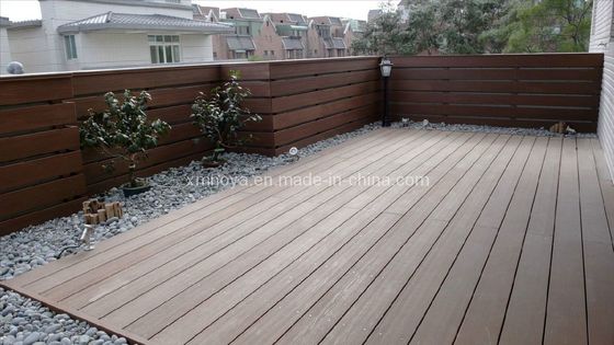 NYH145*30 WPC Pavimento exterior verde de placas de madeira compostas Superfície plana finalizada