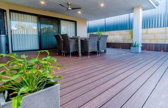150*25mm Produtos de WPC Pavimento branco especial para terraços/cercas