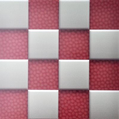 Painel de parede 3D de plástico impermeável personalizado para decoração de interiores Tamanho 460mm * 460mm
