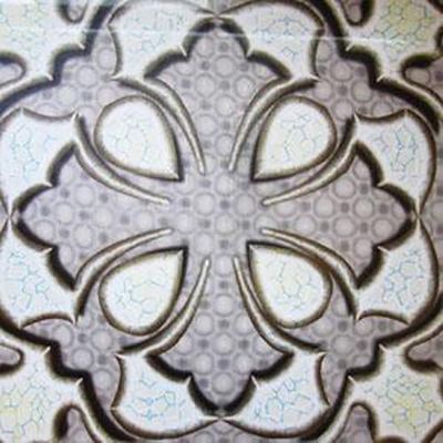 Tecto / painel de parede 3D de plástico à prova d'água para decoração de interiores Tamanho 500 mm * 500 mm