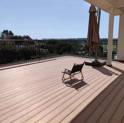 135mm*25mm Madeira Plástico Compósito Decoração Externa Decking com Materiais HS135*25-A