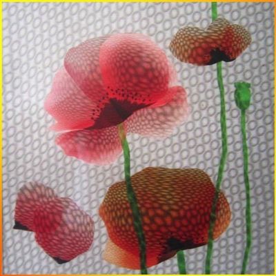 Design de interiores de hotéis Efeito estereoscópico colorido Sem quadro Decoração de parede 3D de plástico PVC