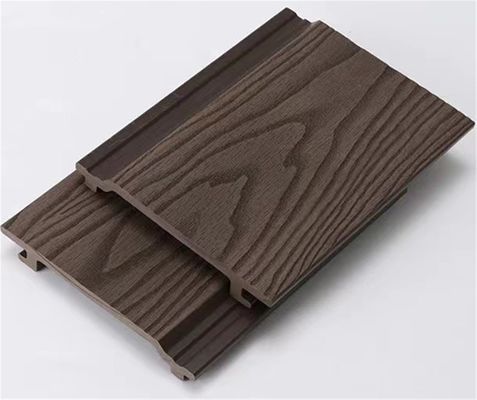 Revestimento de parede de WPC resistente aos raios UV 45% HDPE 50% Fibras de madeira residual e design durável