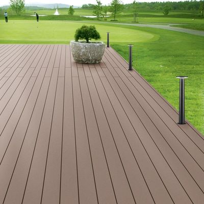 150*25mm de madeira de cinza de plástico composto WPC Decking Superior para jardim / piso externo