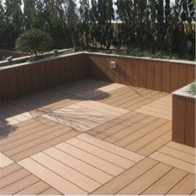 300*300mm WPC madeira plástica composta piso externo / Decking para melhoria do jardim