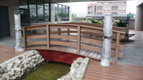 Decoração de piso exterior personalizado 75mm*25mm Madeira Plástico Composto WPC Decking NY75*25