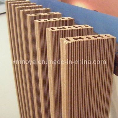 Decoração de piso exterior personalizado 75mm*25mm Madeira Plástico Composto WPC Decking NY75*25