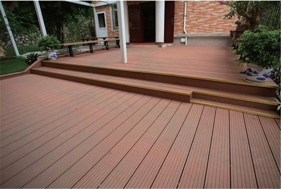 150mm * 25mm Customizado para o exterior Madeira Verde Plástico Composto WPC Decking Flooring Tiles