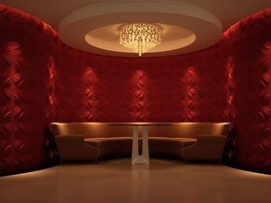 Tabela 3D de construção 500mmx500mm Absorção de som acústico Material decorativo de parede