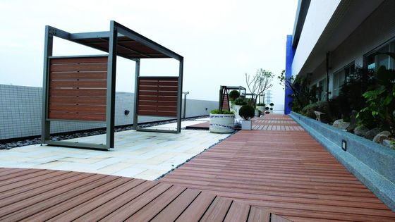 Pavimento de madeira maciça composta Eco-friendly WPC jardim piso de cobertura