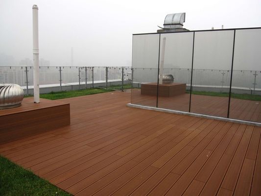 DSC0121 Madeira sintética plástico composto WPC vedação / piso para o exterior