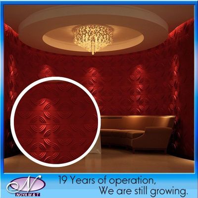 Painel 3D Eco-Friendly E0 Acoustic Sound Isolation Wall Board para estilo decorativo do ginásio