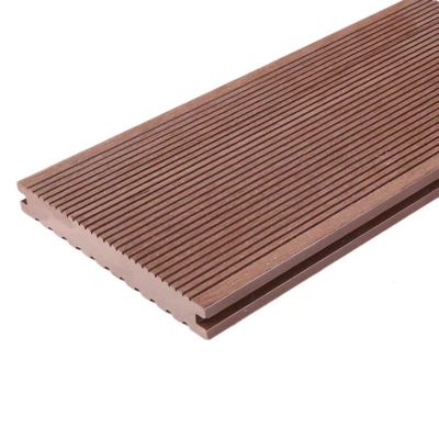 Padrão de engenharia Marrom WPC madeira plástico composto de piso exterior para o exterior
