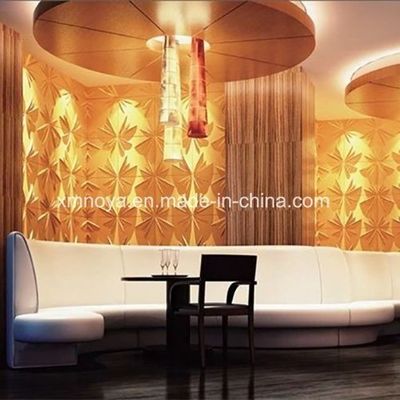 Hotpot Restaurante Decoração de parede Absorção de som acústico Painel 3D com borda quadrada