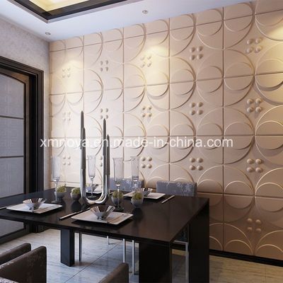 Painel 3D personalizado para decoração de parede de arte de interiores modernos em tons azuis