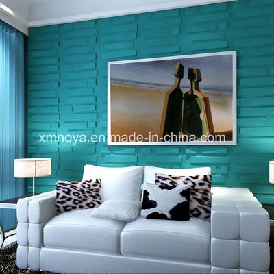 500mmx500mm painéis acústicos PVC painel de parede 3D para fundo de TV na sala de estar moderna