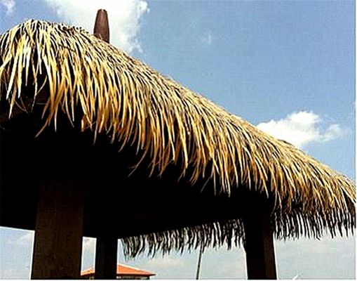 Material de telhado de palha de 45*50cm e 30*45cm para telhado de simulação sintético artificial