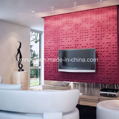 Painel de parede 3D acústico decorativo 460mm * 460mm Tamanho para TV fundo na sala de estar