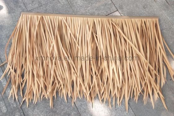 Telhado de madeira de palha artificial amarelo para material de construção 45*50cm e 30*45cm