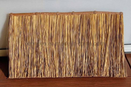 Telhado de madeira de palha artificial amarelo para material de construção 45*50cm e 30*45cm