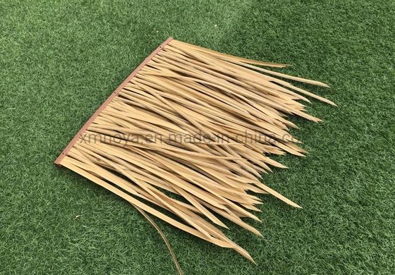 Chapa de plástico de fibra de palha artificial à prova de fogo personalizada para necessidades de telhado amarelo