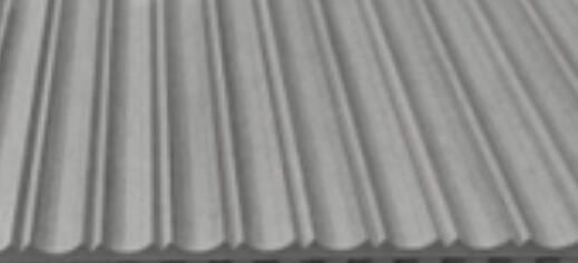 3D Slotted Decorative Fiber Cement Façade para material resistente ao calor