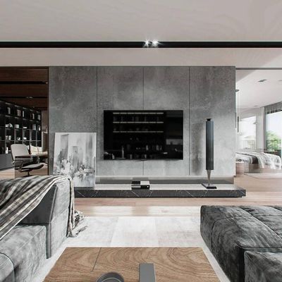 1220*2440*4-20mm Painel de parede de divisória de fibra de cimento reforçado à prova de fogo para decoração