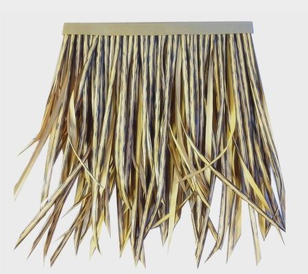 Telhado de palma sintética impermeável de palma de trigo artificial de palha 45*50cm e 100*45cm