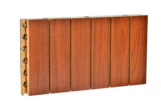 Painéis acústicos de parede de madeira acústica perfurados para materiais de construção