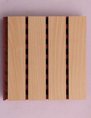 Tabela acústica de madeira perfurada de absorção sonora substituível para decoração de parede