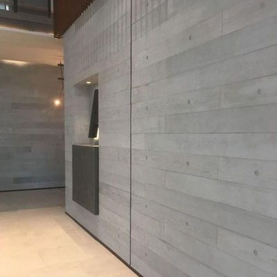 Insulação acústica interior cinza e amarelo claro Reforçar placa de fibra de cimento para teto