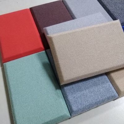 E1 Painel de parede de fibra de vidro de absorção acústica de som para material de construção substituível