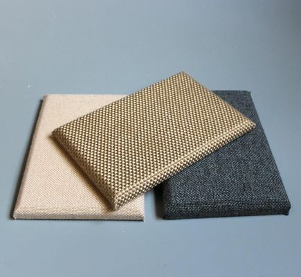 E1 Painel de parede de fibra de vidro de absorção acústica de som para material de construção substituível