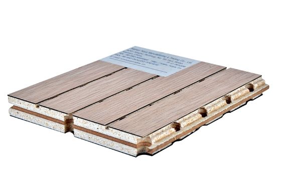 E1 Absorção de som acústico Painel de parede de madeira para decoração de teatro e ginásio